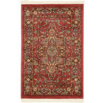 Unique Loom - Unique Loom Red Ardashir Sahand 2' 2 x 3' 0 Area Rug - Our Sahand Collection brings the authentic feel of Persia into your home. Not only are these rugs unique, they can also be used in a variety of decorative ways. This collection graciously blends Persian and European designs with today's trends. The mixture of bright and subtle colors, along with the complexity of the vivacious patterns, will highlight any area in your house.