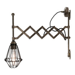 LONN ADJUSTABLE SCISSOR CAGE WALL LIGHT - Wall Lights