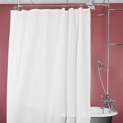 Randolph Morris White Clawfoot Tub Shower Curtain | RMY-WH - Shower Curtains