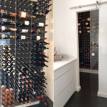 Glass Enclosed Wine Cellars