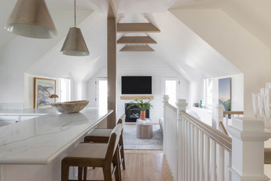 Inspiration for a coastal living room remodel in San Francisco