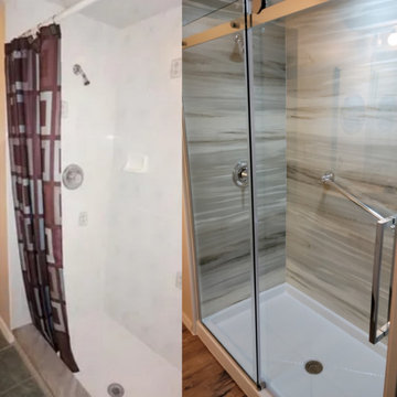 Customer's Overnight Oasis: One-Day Bathroom Makeover Projects