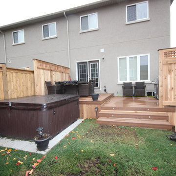 Some custom decks built by Hickory Dickory Decks using Armadillo decking.