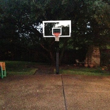 John F's Pro Dunk Platinum Basketball System on a 20x20 in Beaumont, TX