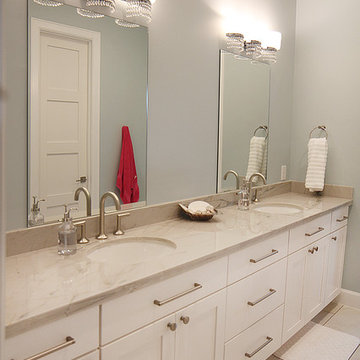 Wellborn-Premier: Milan White Paint and Espresso Maple