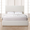 Monaco Boucle Fabric Upholstered Bed, Cream, King