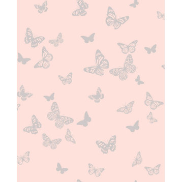 Kyla Pink Glitter Wallpaper, Sample