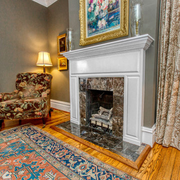 Feldt Custom Mantel & Bookshelves