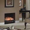 20 Inch Electric Fireplace Log Realistic Ember Bed Insert with Heater in Birch