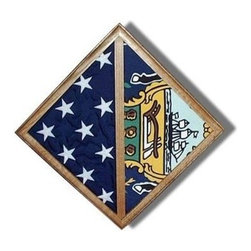 2 Flags display case - Wall Mounted box - Products