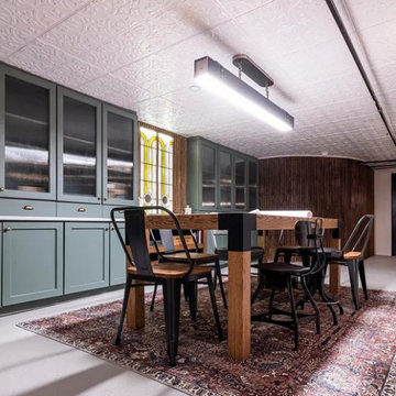 Vintage-Inspired Basement Remodel