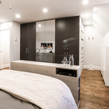 Master suite design and renovation in an attic secluded from teenagers in VSL