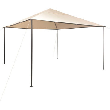 vidaXL Gazebo Outdoor Canopy Tent Patio Pavilion Party Tent with Roof Beige