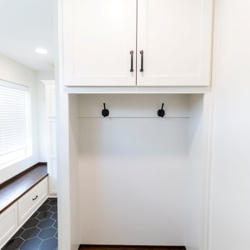 Contemporary Mudroom + Powder Bath Remodel Prairie Village, KS