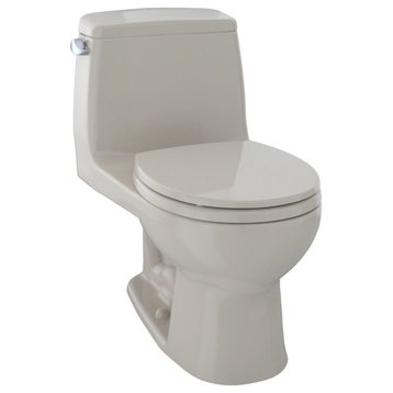 Toto Eco UltraMax 1-Piece Round Bowl 1.28 GPF Toilet, Bone