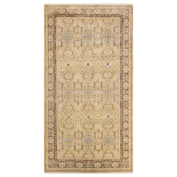 Mogul, One-of-a-Kind Hand-Knotted Area Rug Yellow, 6'5"x12'5"