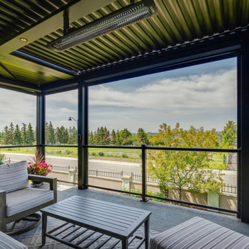 Adjustable Pergola with Pan Roofs Feat. Phantom Motorized Screens
