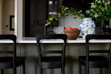 Example of a country kitchen design in Indianapolis