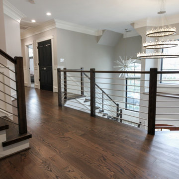 Project #72 | Modern Staircase with Horizontal Steel Rod Railing