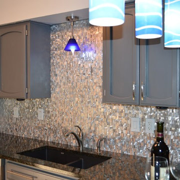 Eden Mosaic Tile Installations: 3D Raised Brick Pattern Aluminum Tile