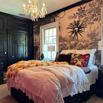 Bold and beautiful guest bedroom