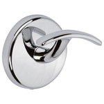 Ginger - Single Robe Hook Polished Chrome - Hotelieris a modern classic in solid brass that draws its appeal from its simple, clean lines and economical pricing. Offered in a broad range of items, including self-draining baskets, shelves, towel bars and more. Seen in fine hotels worldwide, these quality products are now available for your home.