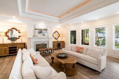 Inspiration for a living room remodel in Charlotte