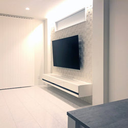 ホワイトフロートテレビボード - リビング家具