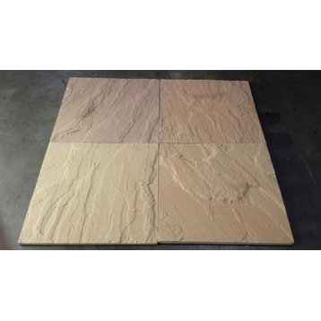 Kokomo Gold Sandstone Tiles, Natural Cleft Face, Gauged Back Finish, 12"x24"