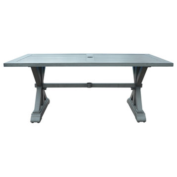 Beenle Modern Outdoor Aluminum Dining Table