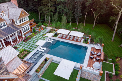 Example of a minimalist pool design in Boston