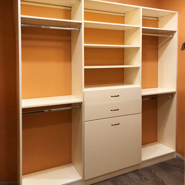 Chic Transformation: Custom Beige Small Closet