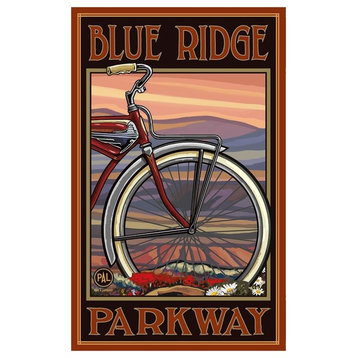 Paul A. Lanquist Blue Ridge Parkway Old Half Bike Art Print, 24"x36"