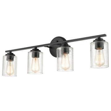 Millennium Lighting 3684 4 Light 32"W Bathroom Vanity Light - Matte Black