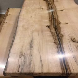 Slab Dining Table and Bench - Dining Sets