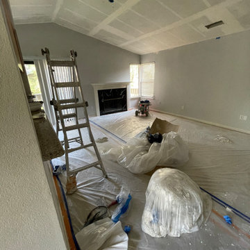 Condo Facelift, paint, smooth ceiling, can lights