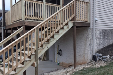 Exterior Stairs and Upstairs Deck