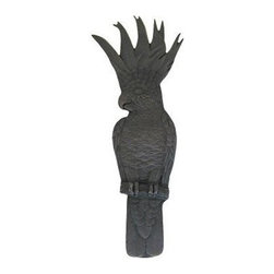 Inviting Home Inc. - Right Vertical Cockatoo Pull, Dark Brass - Cabinet And Drawer Handle Pulls