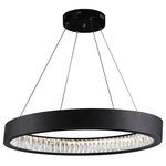 CWI LIGHTING - CWI LIGHTING 1040P32-101-O LED Chandelier with Matte Black Finish - CWI LIGHTING 1040P32-101-O LED Chandelier with Matte Black FinishThis breathtaking LED Chandelier with Matte Black Finish is a beautiful piece from our Rosalina Collection. With its sophisticated beauty and stunning details, it is sure to add the perfect touch to your décor.Collection: RosalinaCollection: Matte BlackMaterial: Metal (Stainless Steel)Crystals: K9 ClearHanging Method / Wire Length: Comes with 120" of wireDimension(in): 16(W) x 3(H) x 32(L)Max Height(in): 123Bulb: 60W LED(Included)Lumens: 1500Color Temperature: 3000KCRI: 80Voltage: 120Certification: ETLInstallation Location: DRYThree years warranty against manufacturers defect.