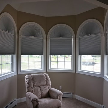 Living Room Remodel with Cellular Shades