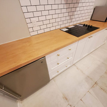 After Construction Deep Cleaning to Remove Dywall Dust Soil and Wood Chips Locat