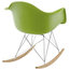 Adaire Plastic Lounge Chair/Green