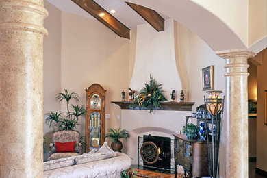 Elegant living room photo in Albuquerque
