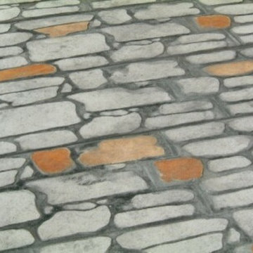Exposed Aggregate and Acid Stained Concrete