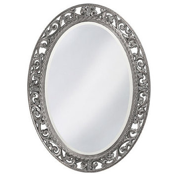 Suzanne Oval Mirror, Nickel