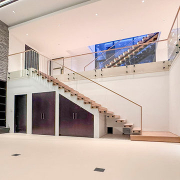 Project #126 | Contemporary Staircases with Integrated LEDs & Glass Railing