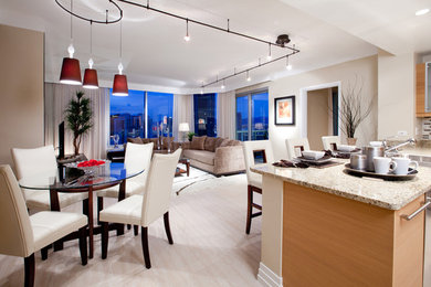 Example of a trendy dining room design in Las Vegas