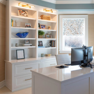 75 Beautiful Beach Style Home Office Ideas & Designs - December 2023 ...