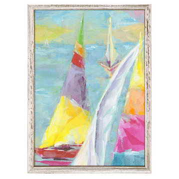 "Painted Sailboat" Mini Framed Canvas by Susan Pepe