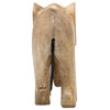 Wood, 8"H Elephant Deco, Brown